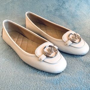 Michael Kors leather moccasin flats